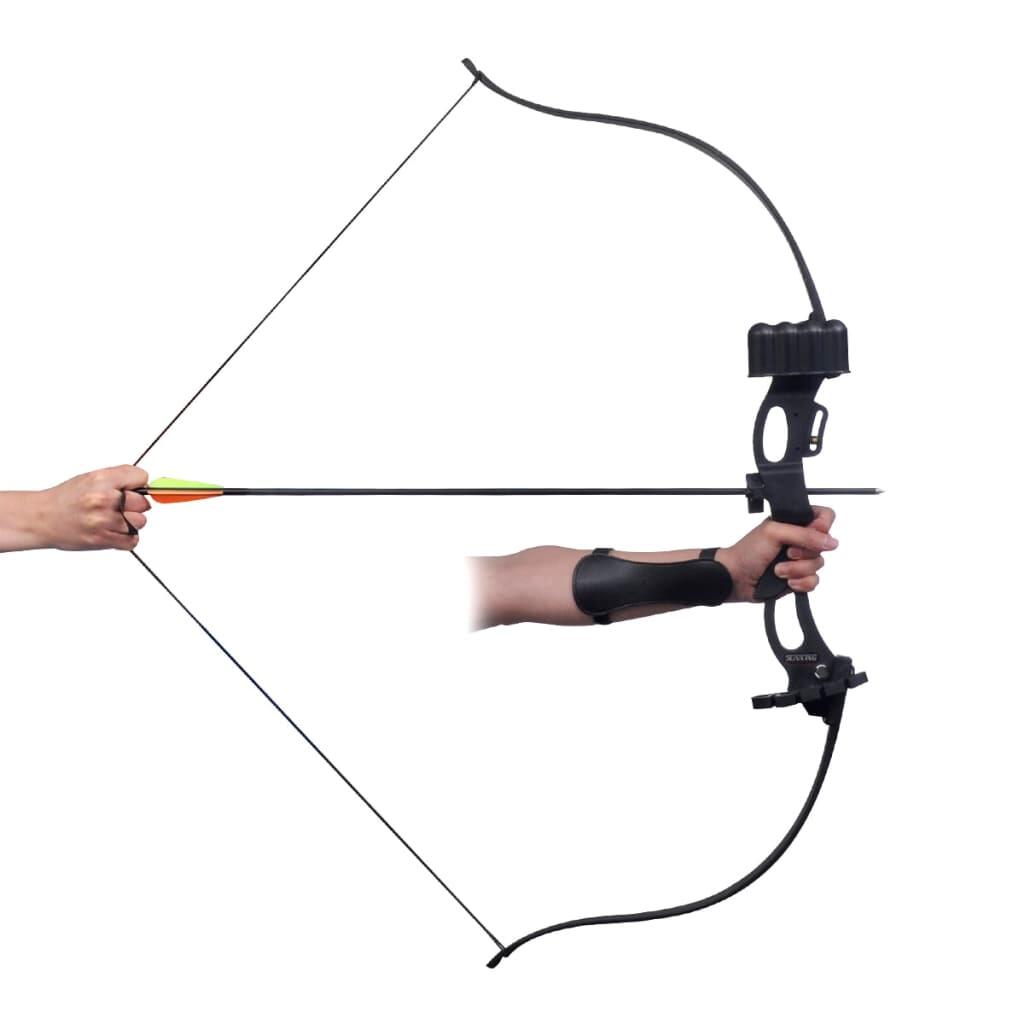 VidaXL Recurvebogen Jugend 49" 20 lb mit Zubehör 2/3