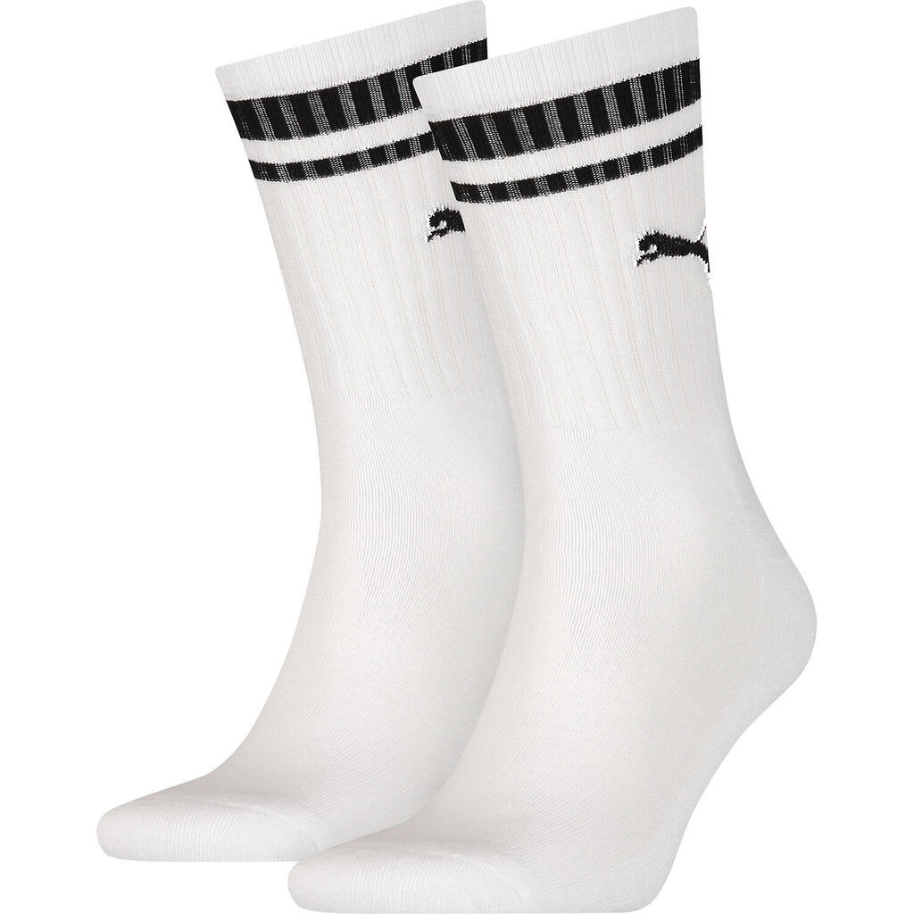 Puma Crew Heritage Stripe Sock (2 Pair)