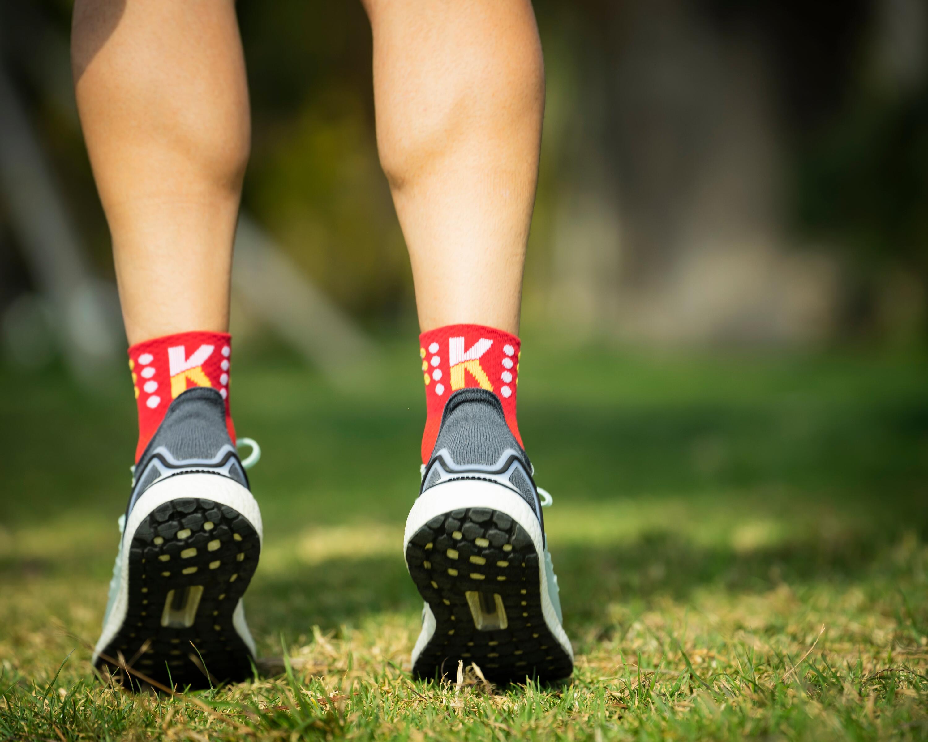 Chaussettes Trail Running TANQUE 5 étoiles - BORDEAUX 16 cm 3/6