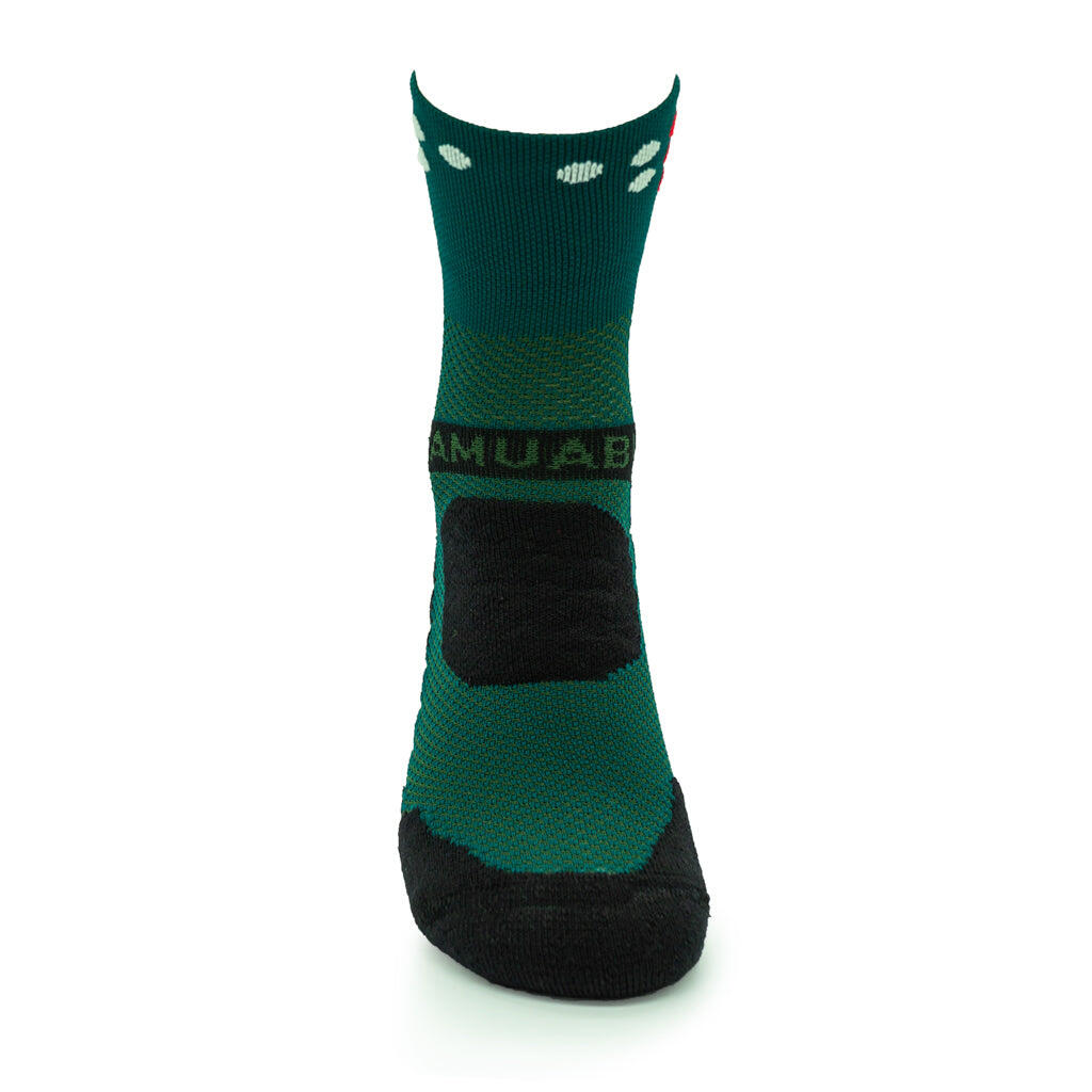 Chaussettes Trail Running TANQUE 5 étoiles - VERT BOUTEILLE 16 cm 4/6