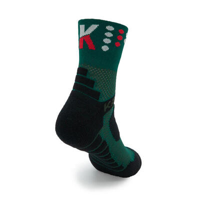Calze Trail Running TANQUE 5 stelle - VERDE BOTTIGLIA 16 cm
