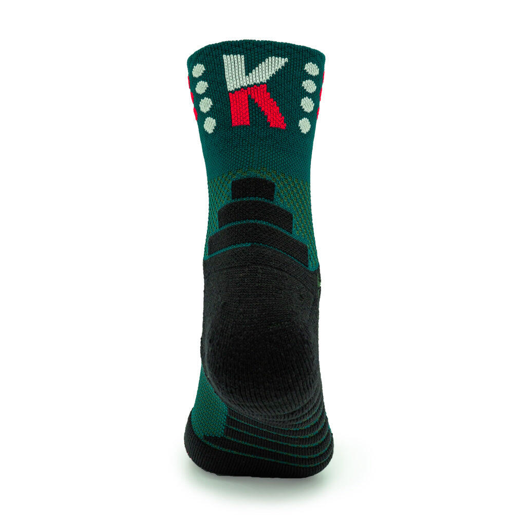 Chaussettes Trail Running TANQUE 5 étoiles - VERT BOUTEILLE 16 cm 6/6