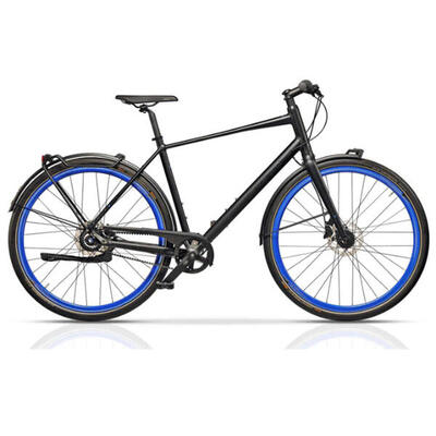 28" heren urban fiets trekking citybike traffic gates carbon drive belt 8