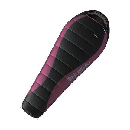 Sac de couchage momie Drape 20 femme -20°C 200 x 80 cm - Noir/Violet