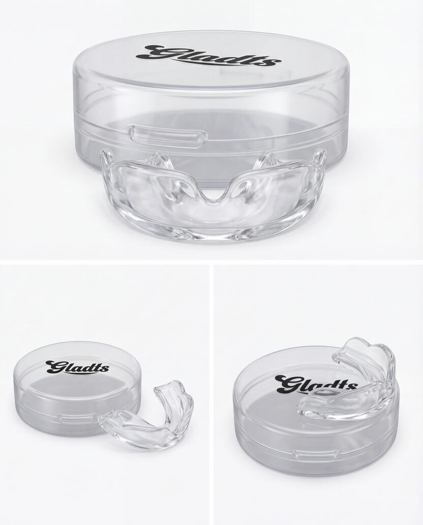 GLADTS protège-dents transparent avec étui senior pour tous sports 2/7