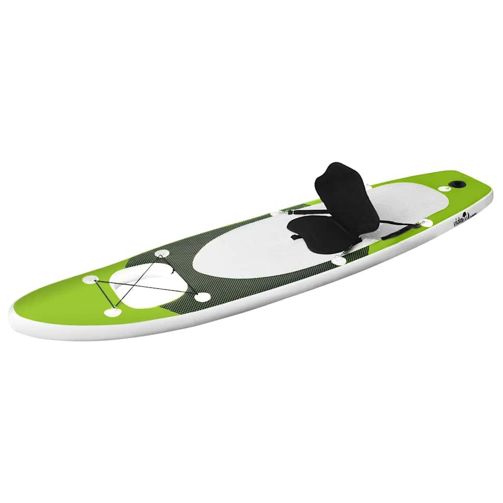 Set de tabla de paddle surf hinchable verde 360x81x10 cm 2/7