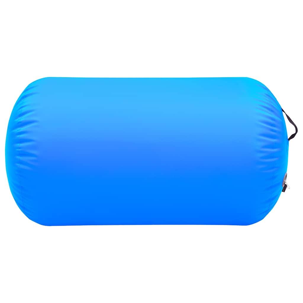 Rôle de la gymnastique Vidaxl avec pompe gonflable 100x60 cm PVC bleu 2/4