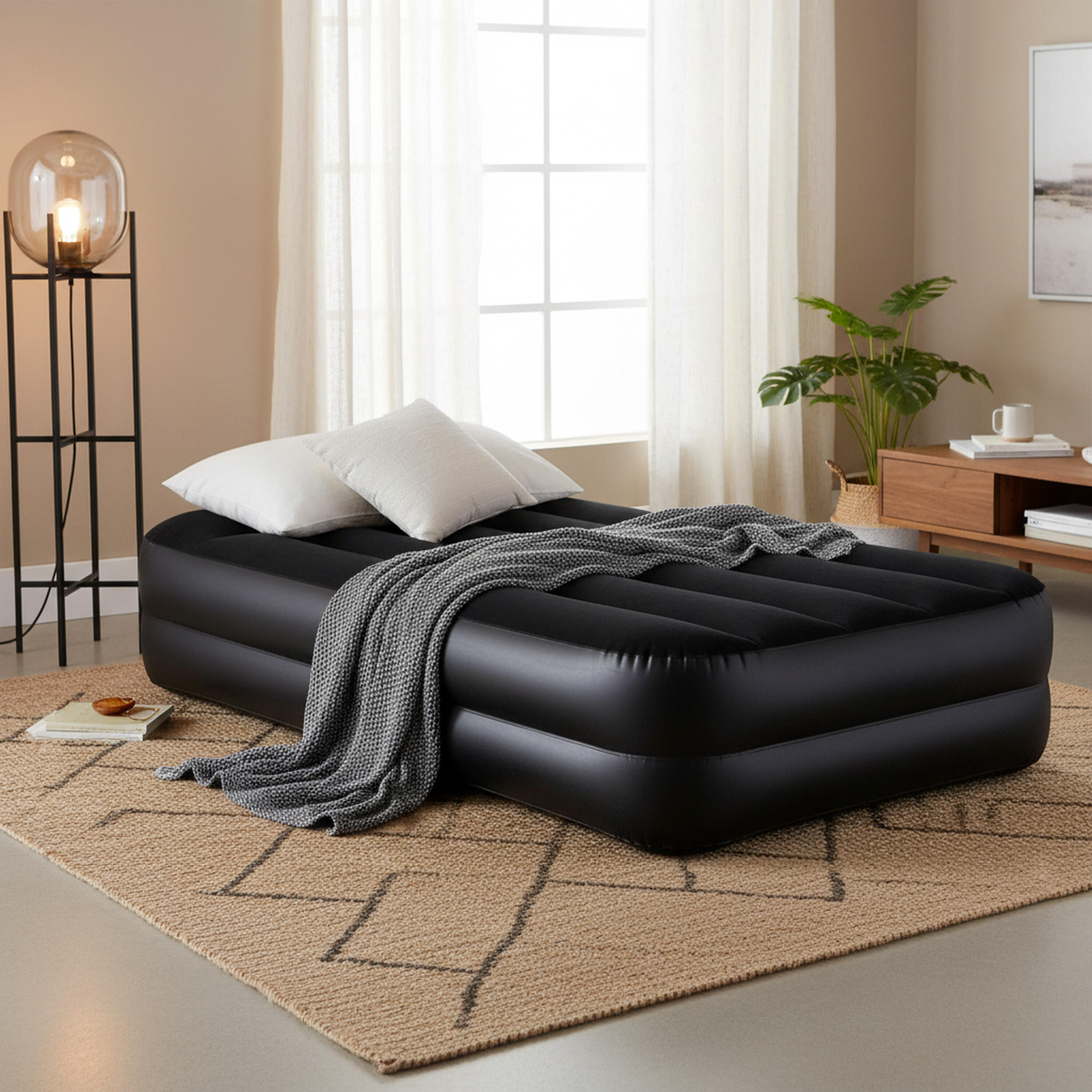 Luftmatratze selbstaufblasend 1 Person 195x96x46cm Luftbett mit Elektropumpe 3/7