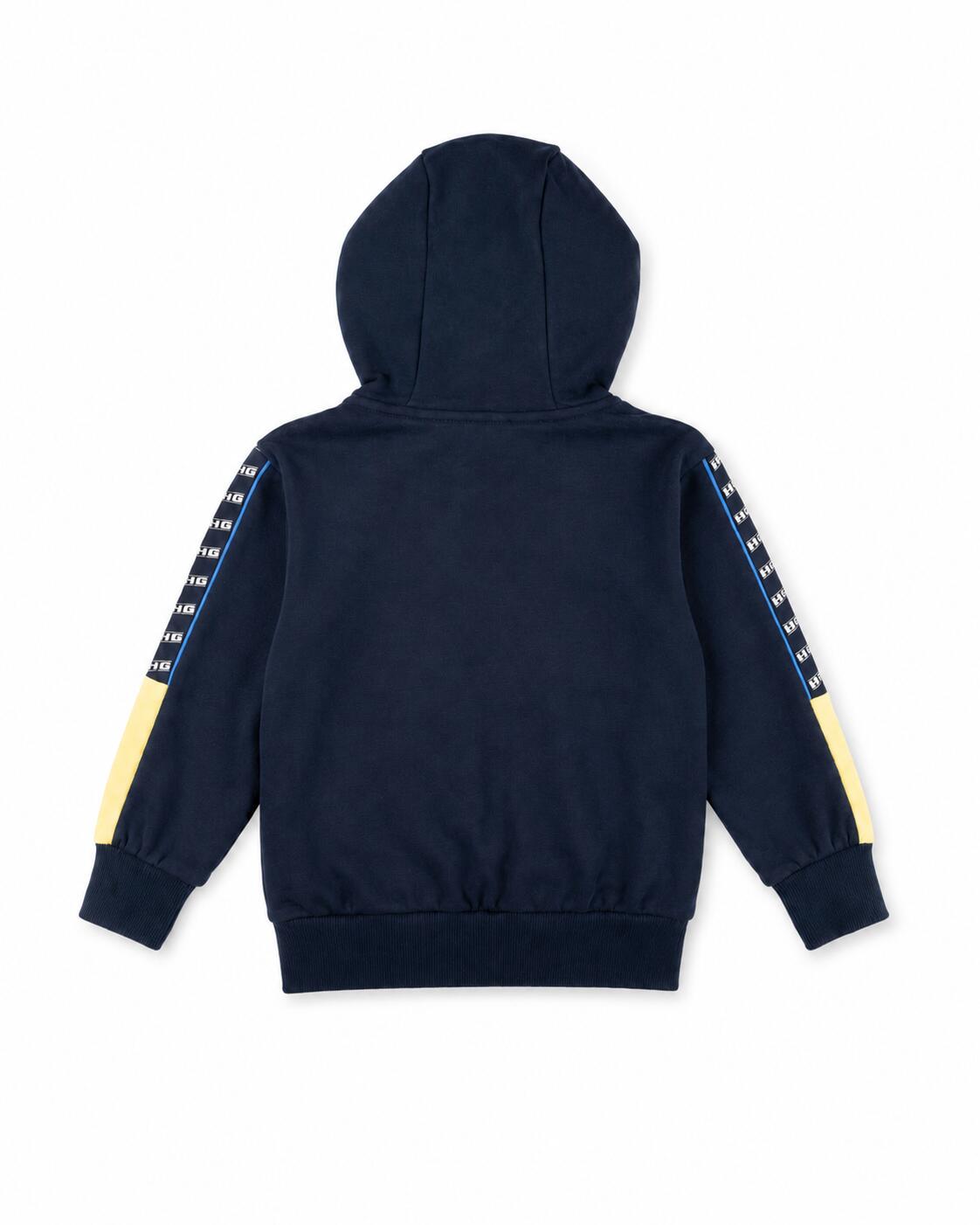 Sudadera de niño en azul marino speed 2/5