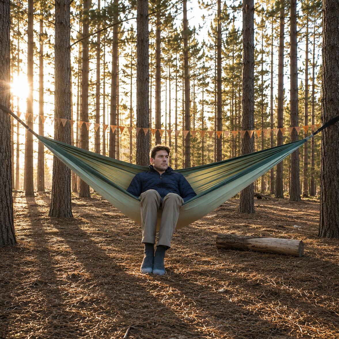 Ultraleichte 1-Personen-Hängematte - Max. 180 kg - 190 cm 2/5