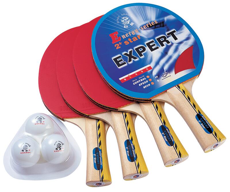 Giant Dragon Table Tennis 4 Player Bat And Ball Set Enk92212 - 2 Star
