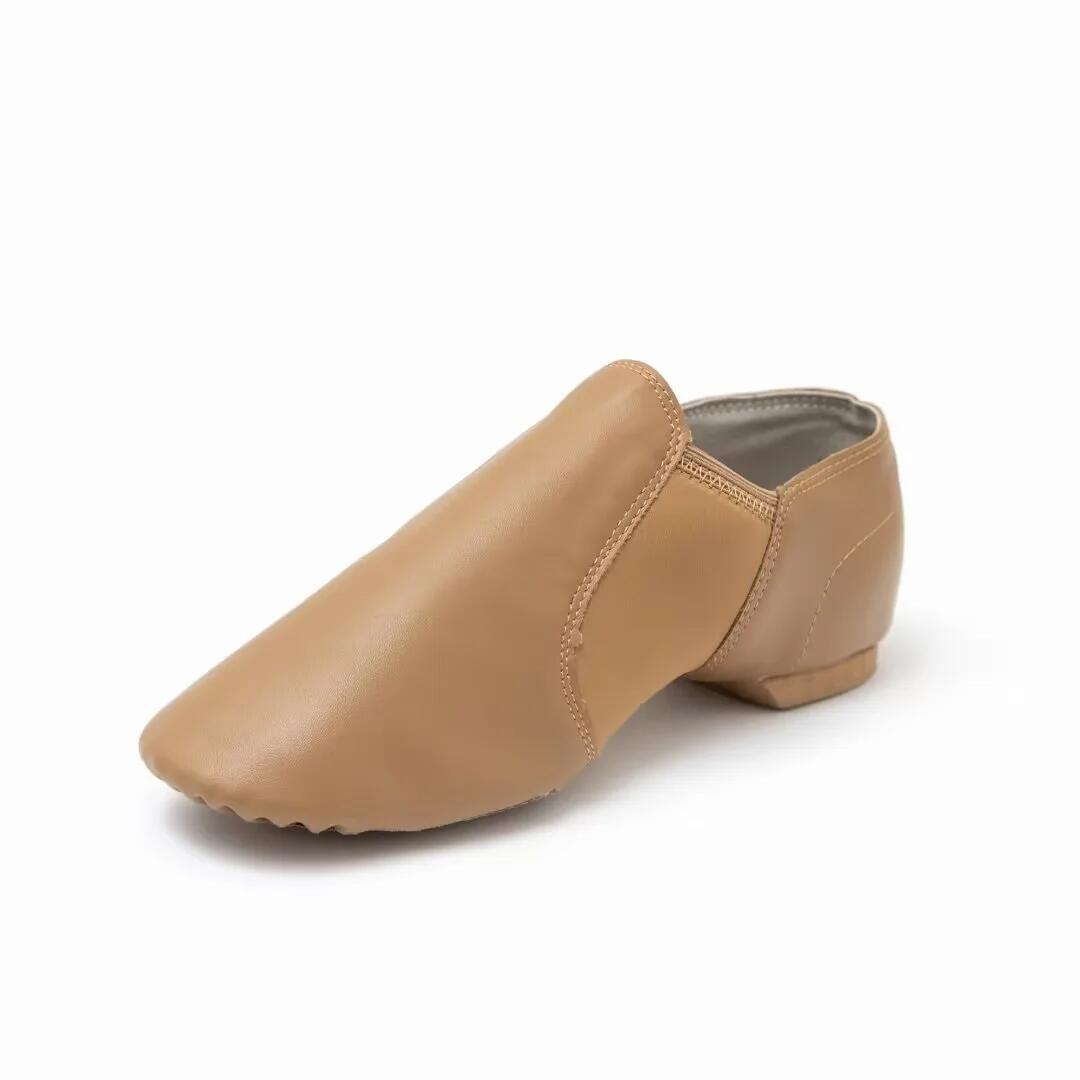 Leather Supple Upper Jazz Dance Shoes For Children