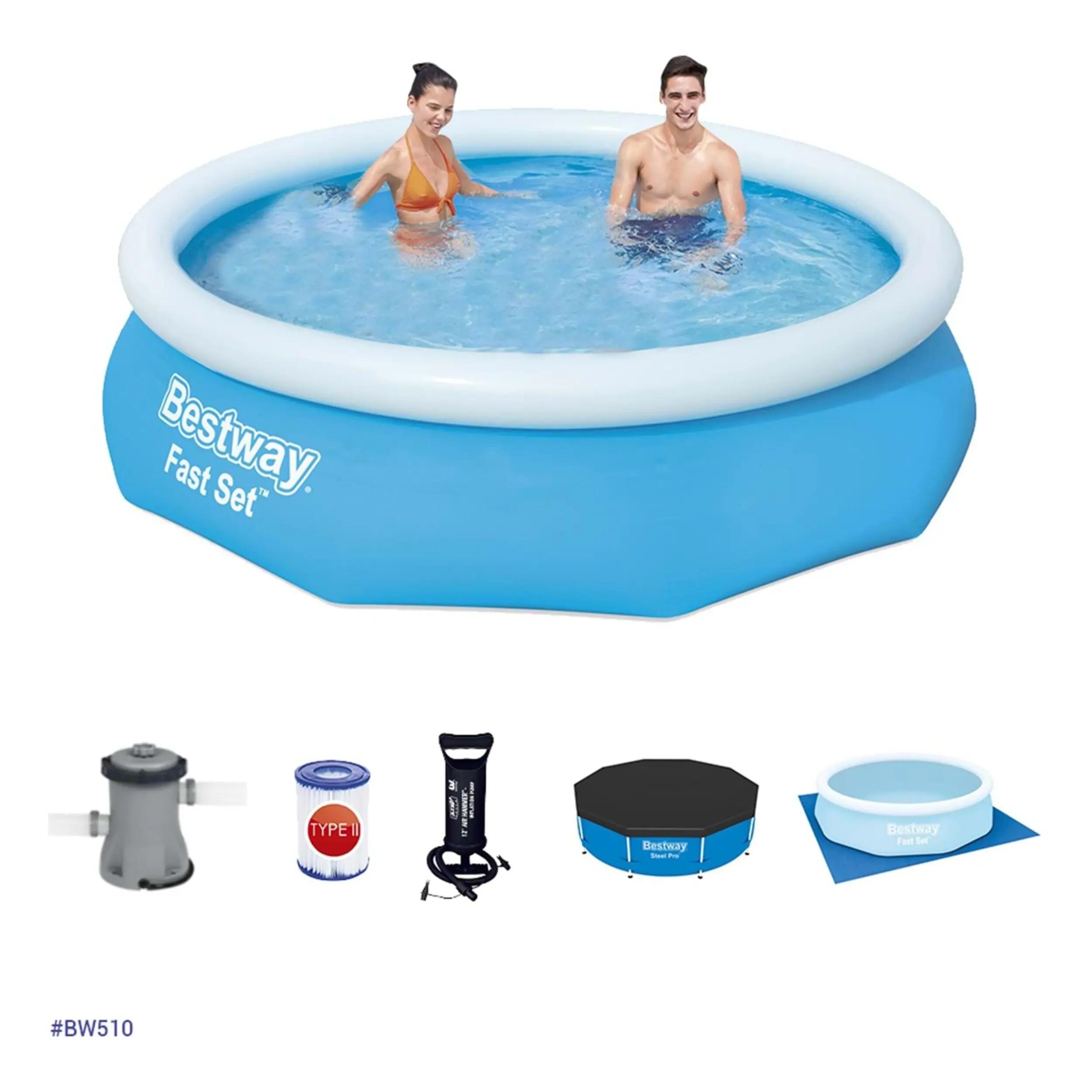 Bestway Büyük Şişme Havuz Seti Bw 510 57266 1/1