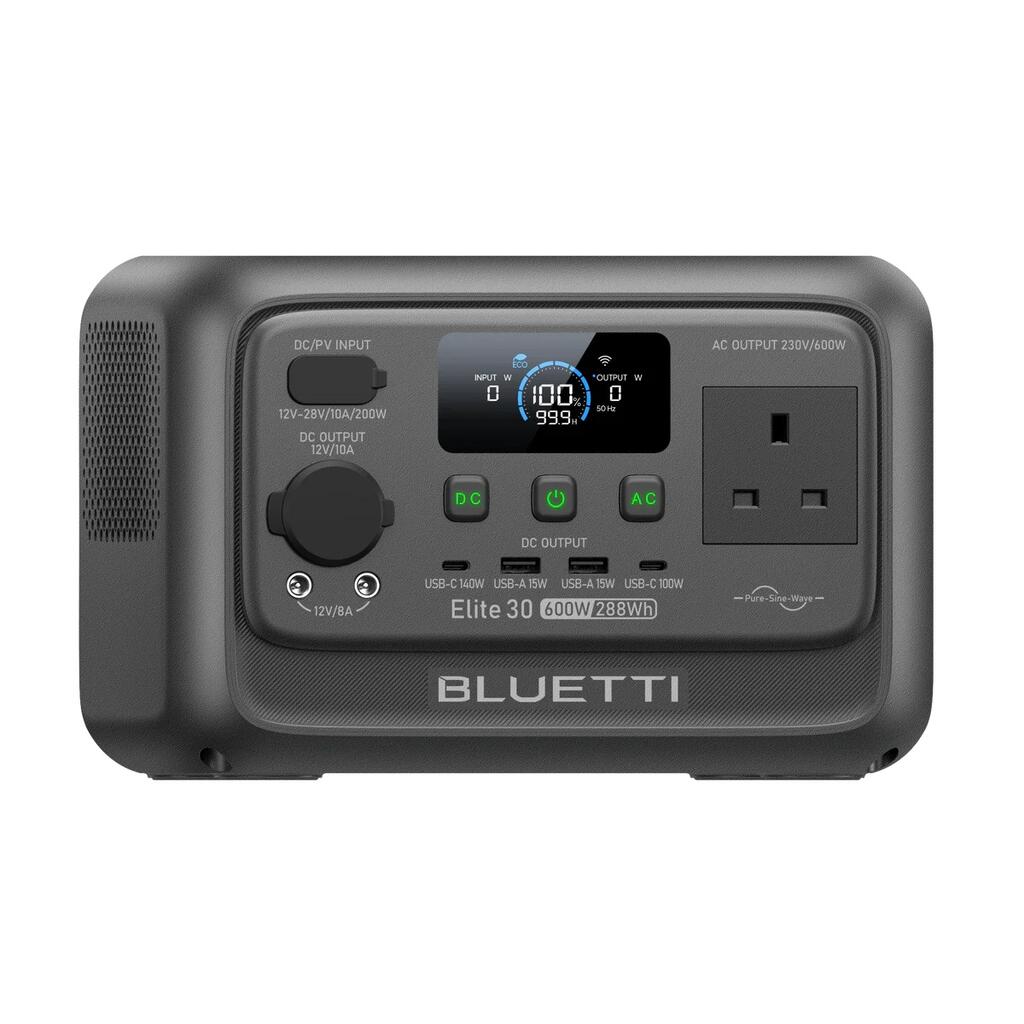 Elite 30 V2 288Wh/600W Portable Power Station Solar Generator for Trip,Camping