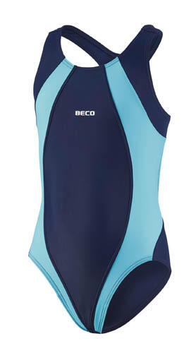 Beco costume da bagno ragazza blu scuro-turchese