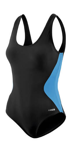Maillot sculptant Beco coupe C noir/pétrole