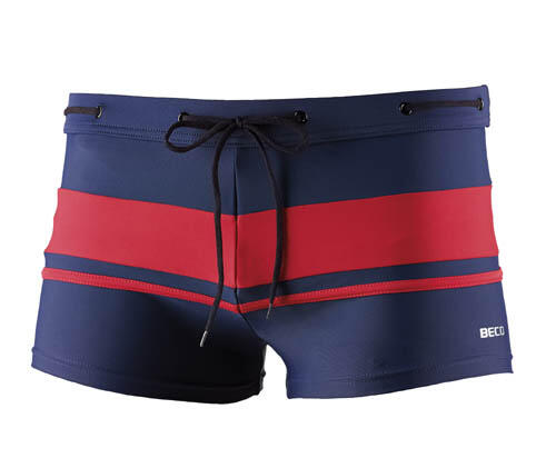 Boxer de bain homme Beco bleu foncé/rouge