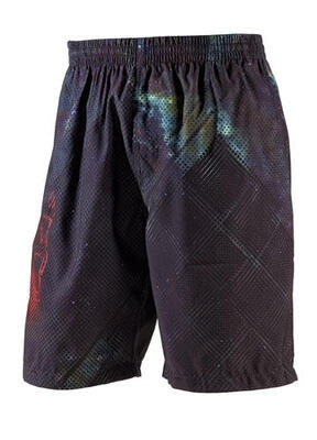Beco zwembroek short voor heren - zwart met multicolor ruitmotief