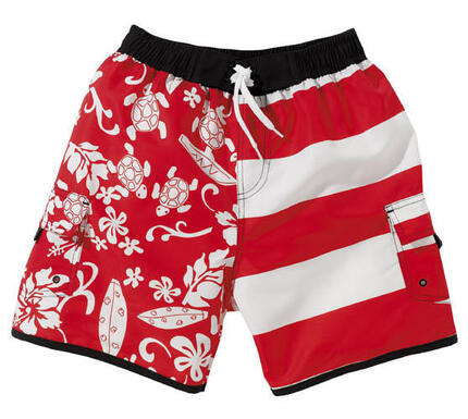 Beco zwemshort voor jongens rood/wit