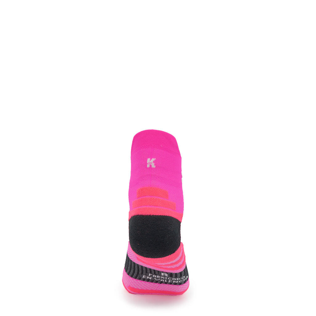 Chaussettes Running basses 15 cm - couleur FUCHSIA FLUO 3/5