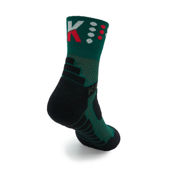 Calze Trail Running TANQUE 5 stelle - VERDE BOTTIGLIA 16 cm