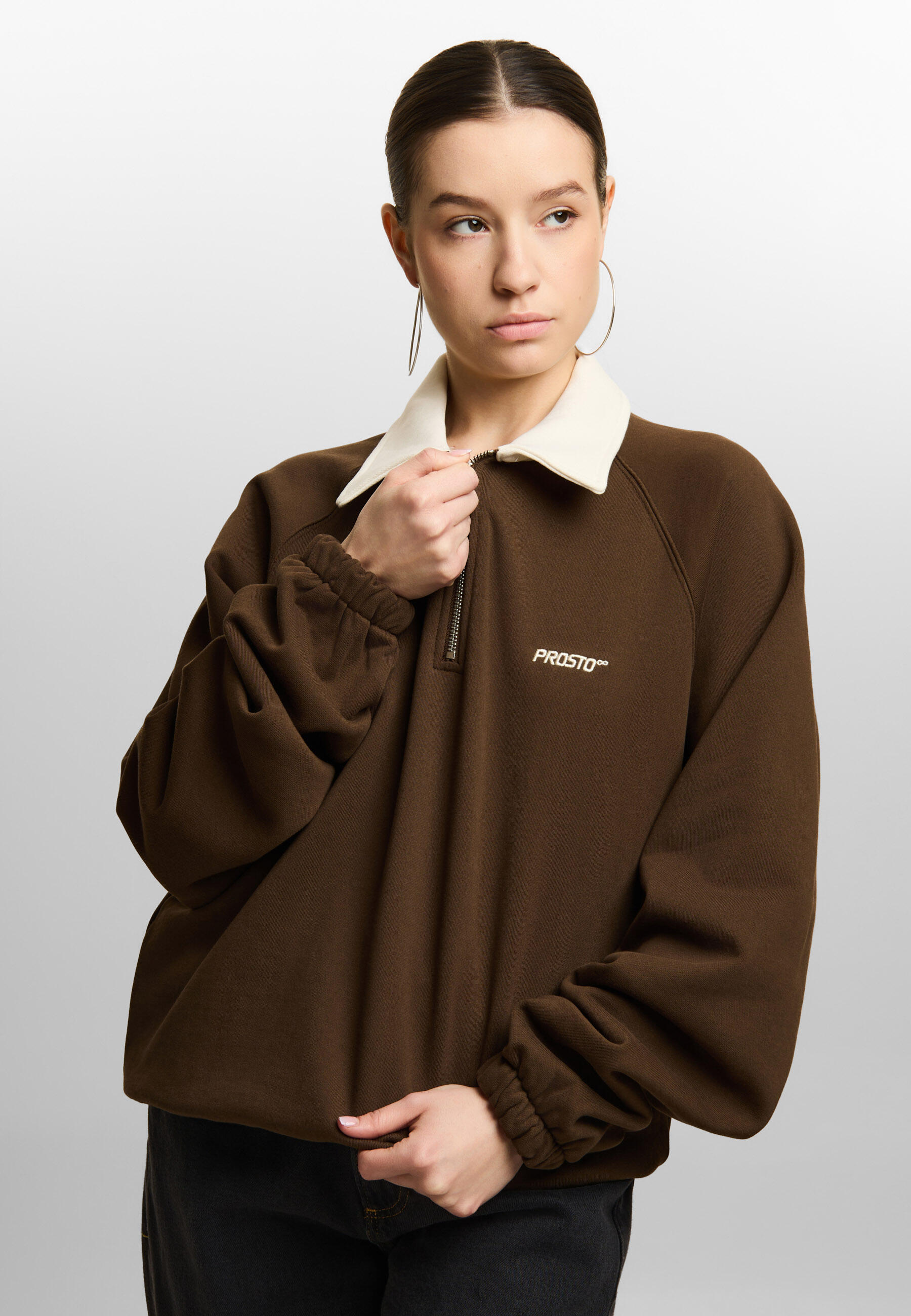 Bluza sportowa damska Prosto Coach bez kaptura