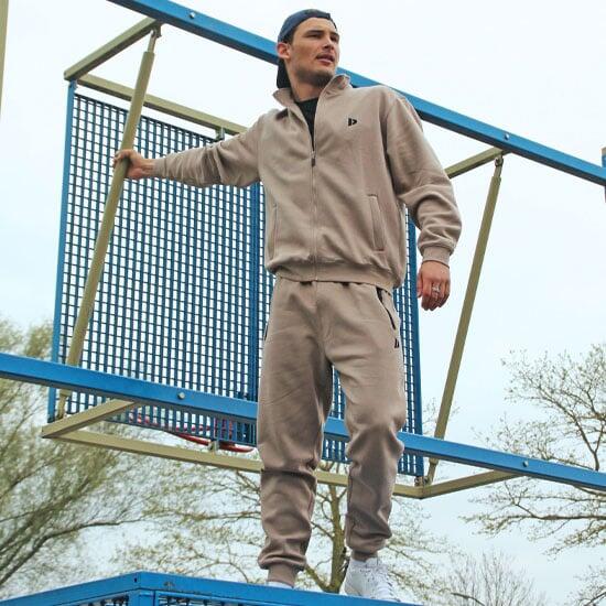 2er-Pack Donnay Herren-Jogginghosen Jack mit Kragen 3/5