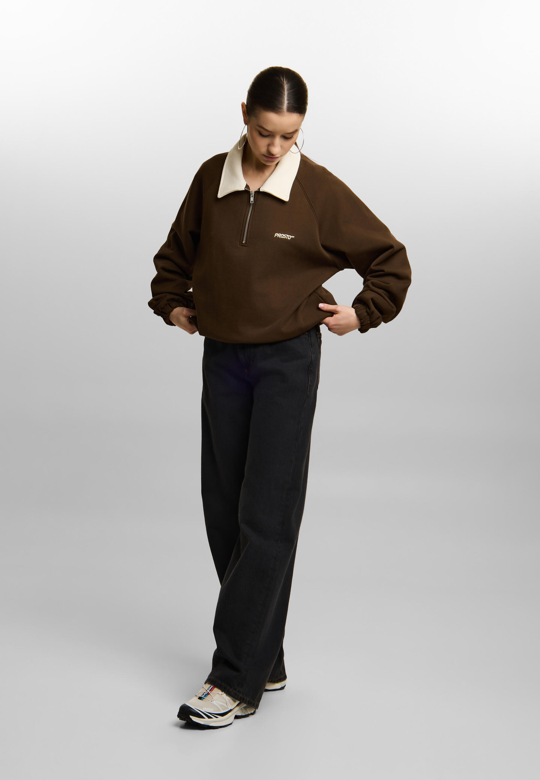 Bluza sportowa damska Prosto Coach bez kaptura 4/7