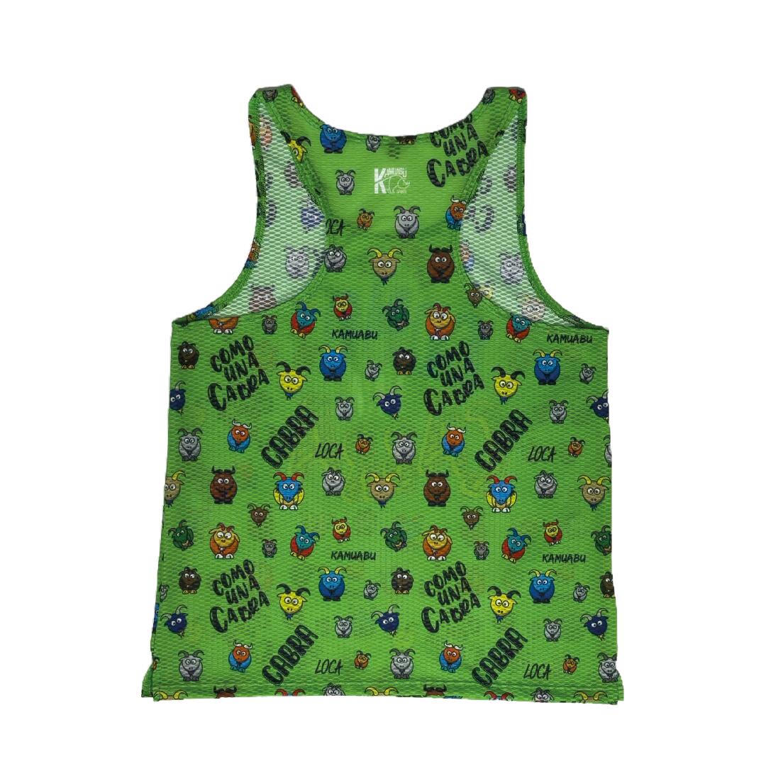 Camiseta COMO UNA CABRA de running ADULTO (Tirantes) - VERDE - Mujer 2/2