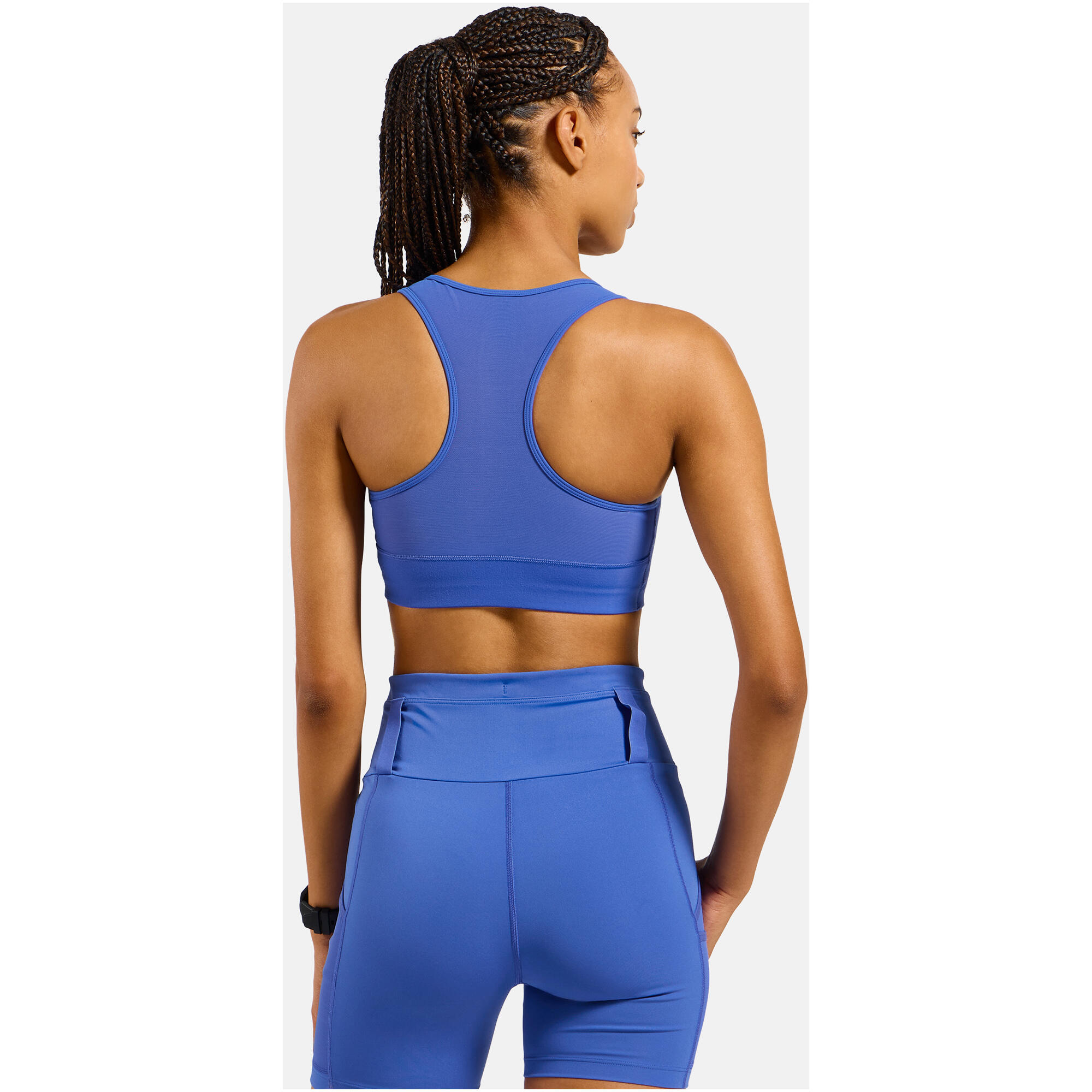 Biustonosz sportowy damski ODLO Sport bra MEDIUM SUPPORT niebieski 2/7