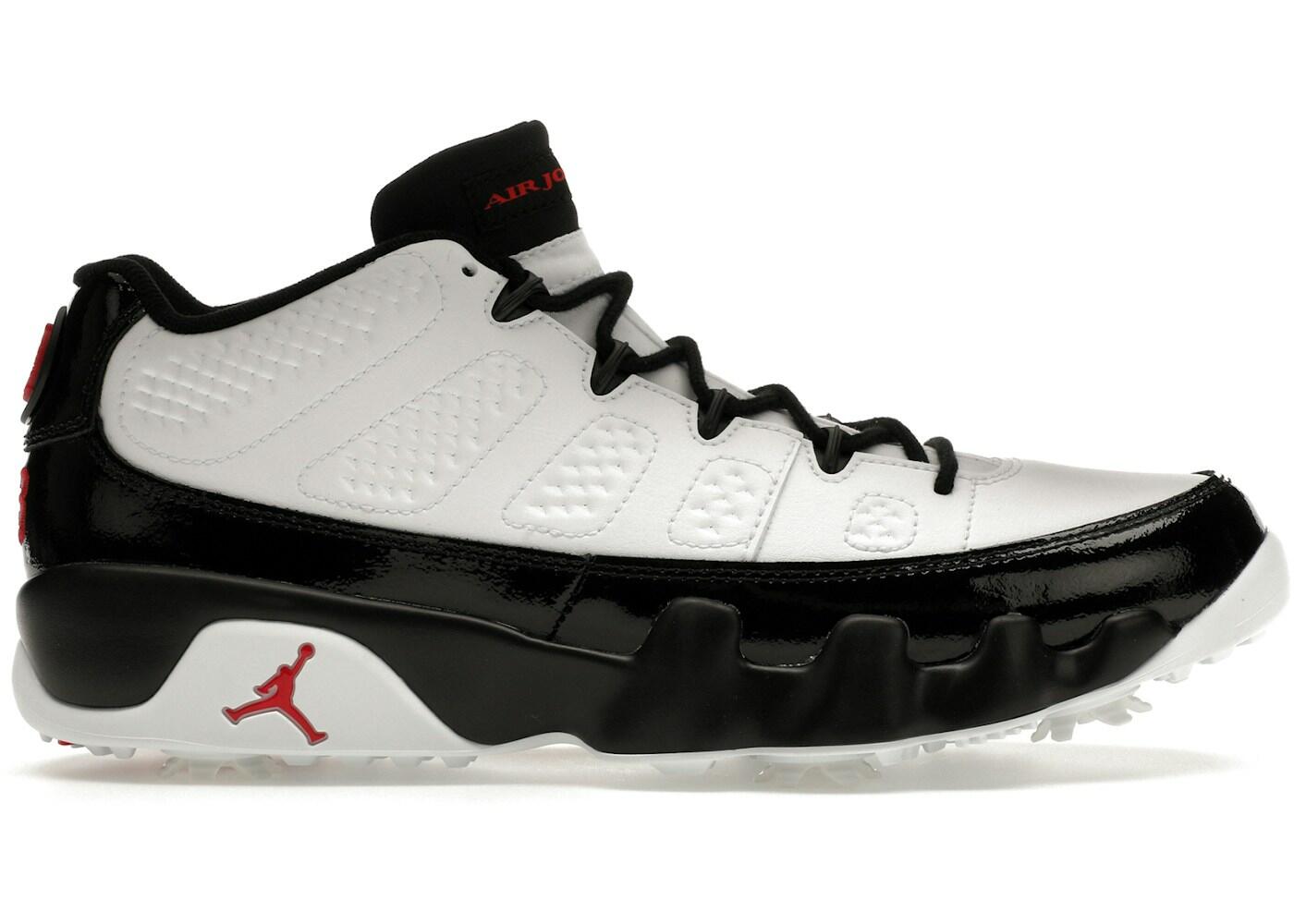 Jordan 9 Retro Low Golf White Black True Red 2/2