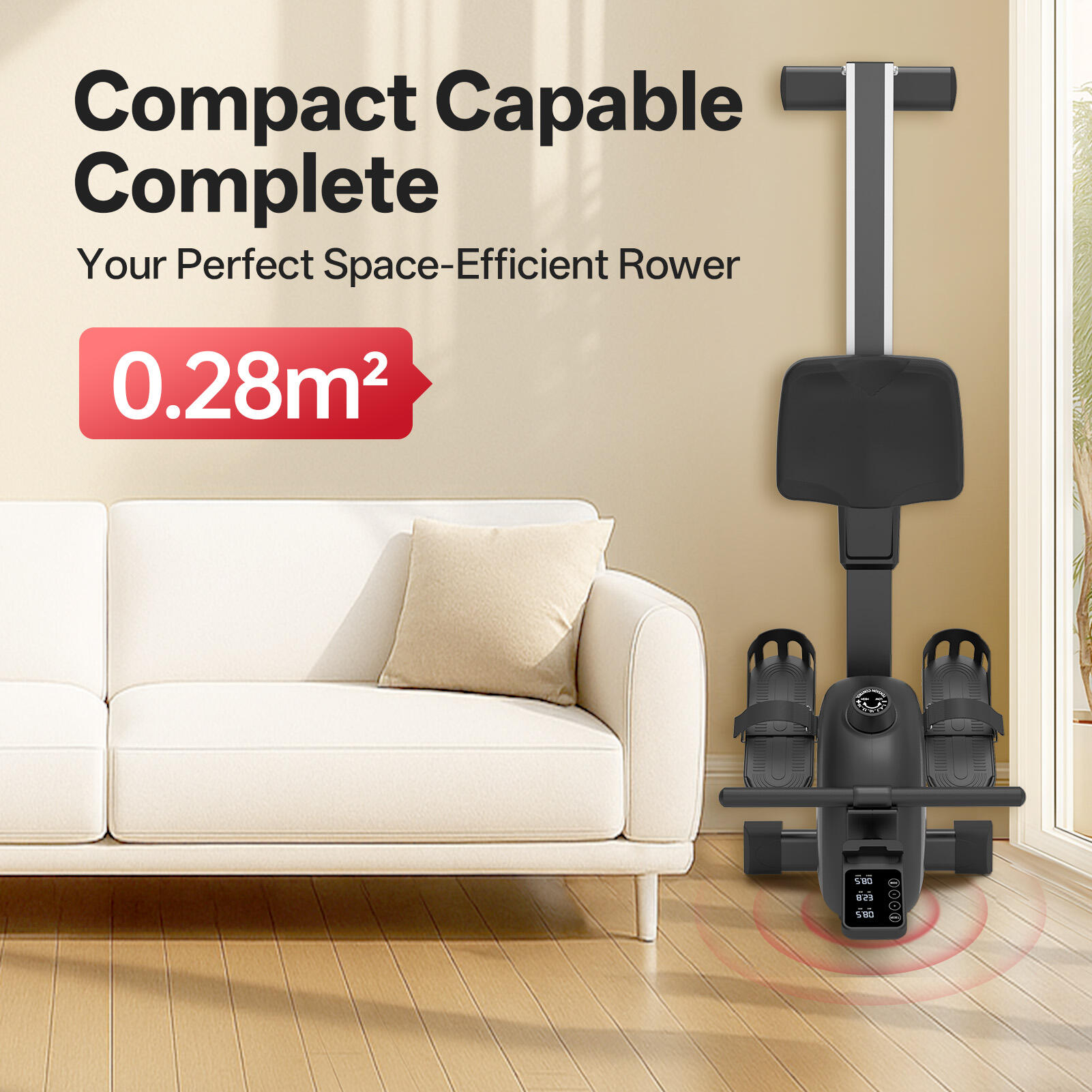 MR20HB Magnetische Roeitrainer, 16 Weerstandsniveaus met Bluetooth-functie 6/7