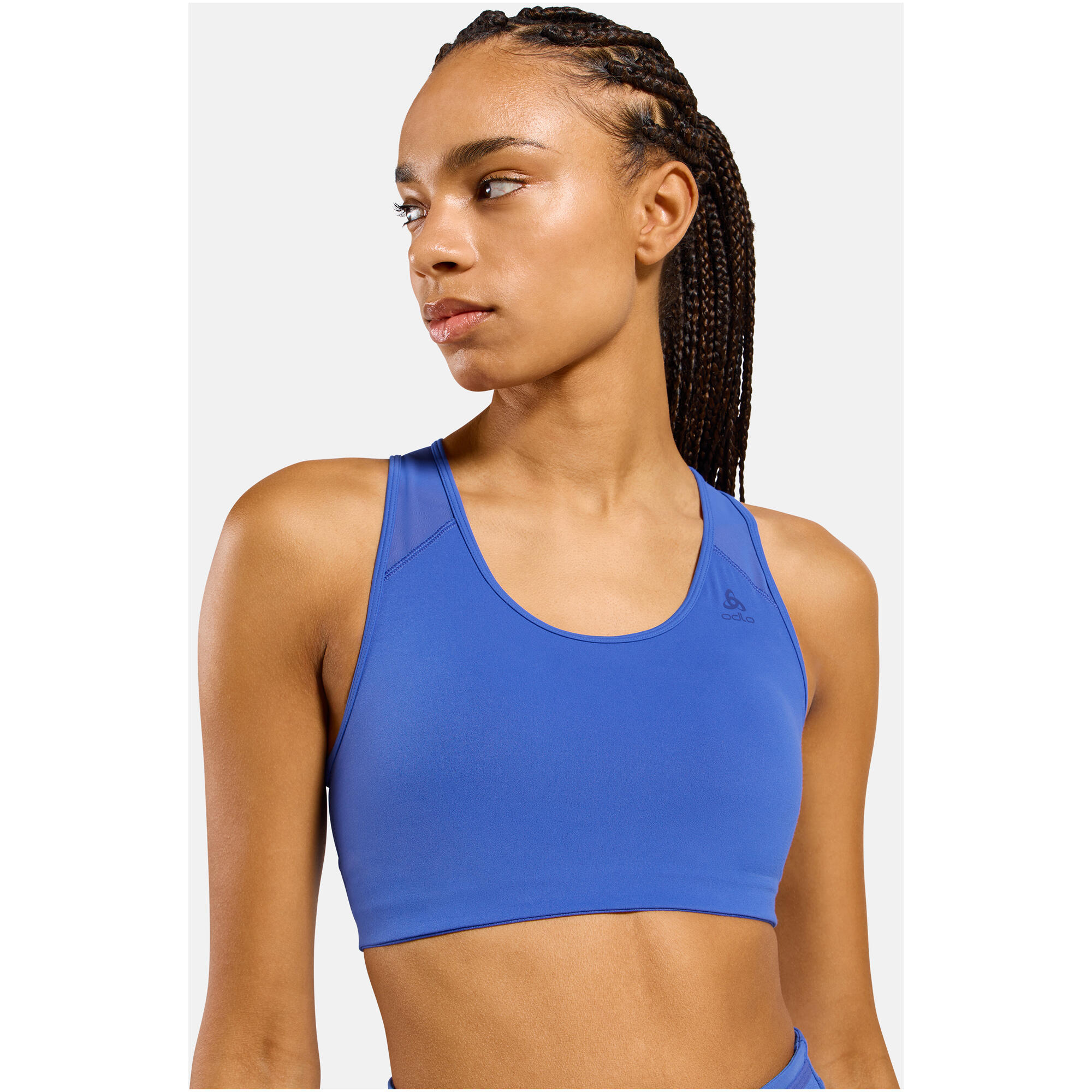 Biustonosz sportowy damski ODLO Sport bra MEDIUM SUPPORT niebieski 4/7
