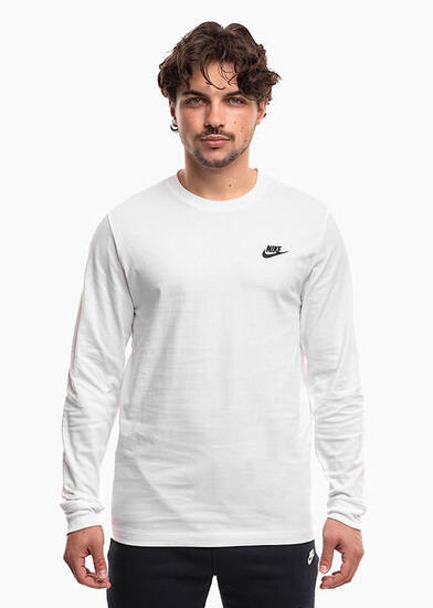 T-shirt à manches longues Nike pour homme en coton, coupe confort, col rond