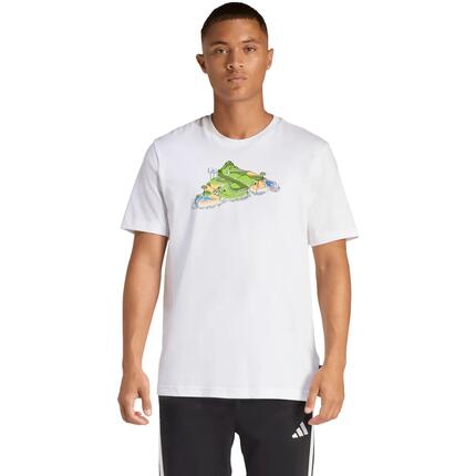T-shirt homme ADIDAS 100% coton, coupe regular, manches courtes, col rond