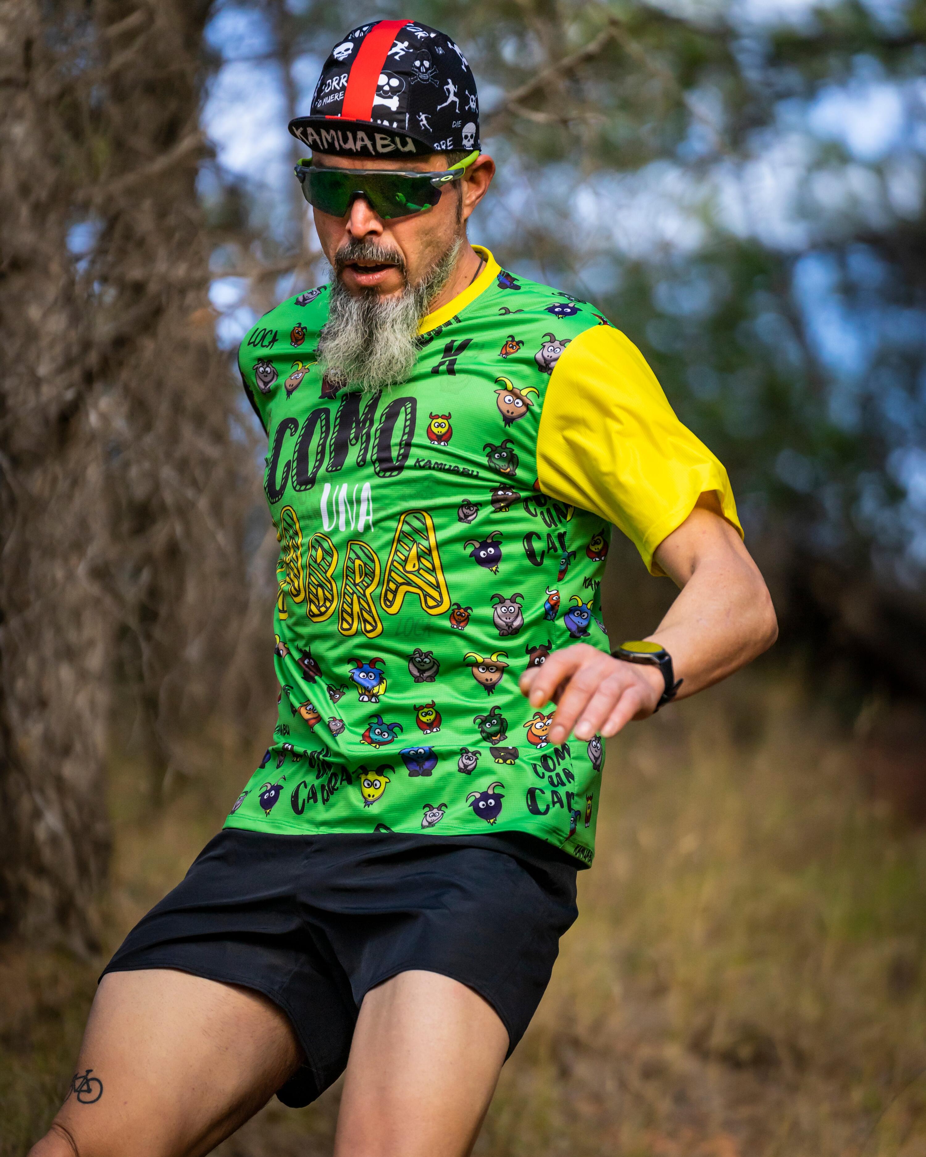 Camiseta Running COMO UNA CABRA - VERDE - Hombre 3/6