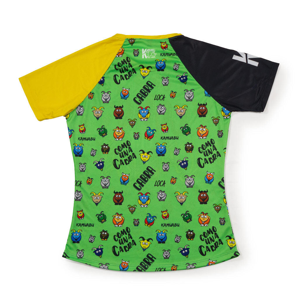 Camiseta Running COMO UNA CABRA - VERDE - Mujer 3/6