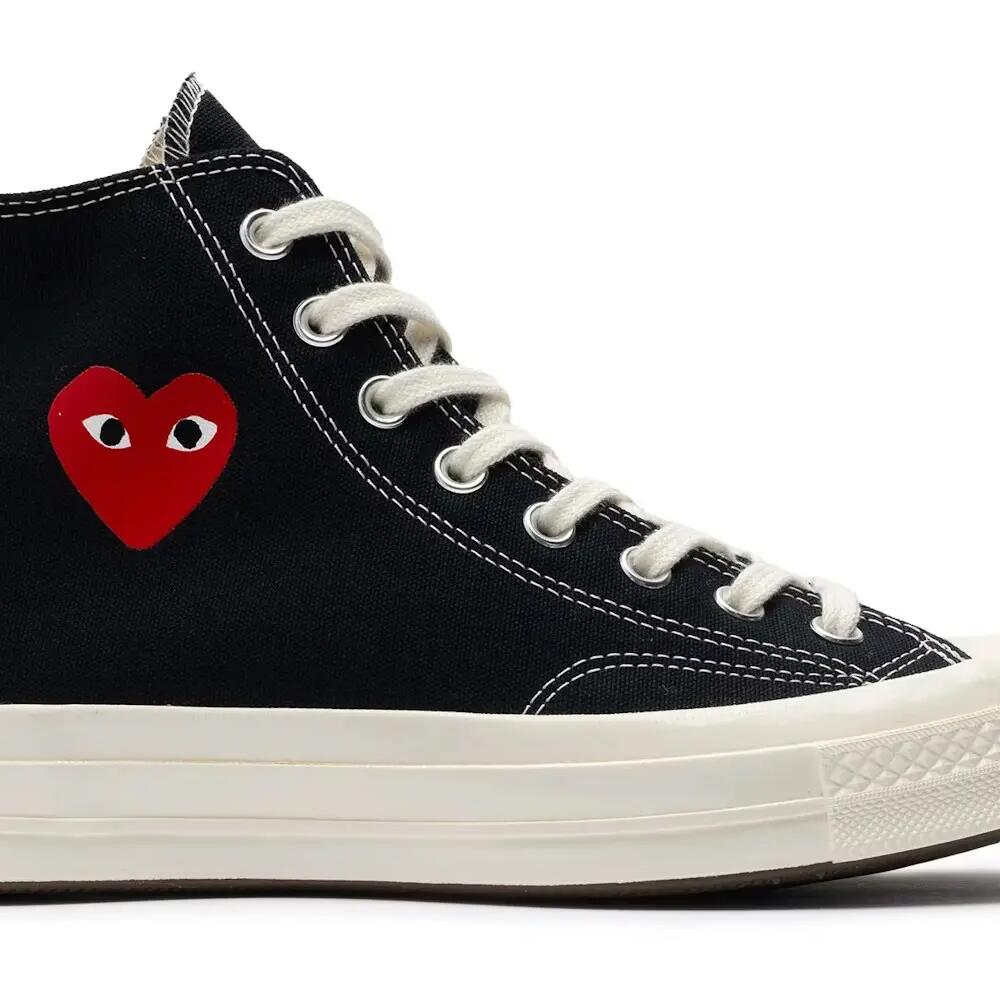 Converse Chuck Taylor All Star 70 Hi Comme des Garcons PLAY Single Heart Black