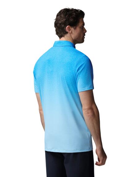 Polo Castore à motif imprimé SS, polo de golf pour homme, bleu 3/4