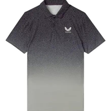 Polo Castore à motif imprimé SS, polo de golf pour homme, bleu marine