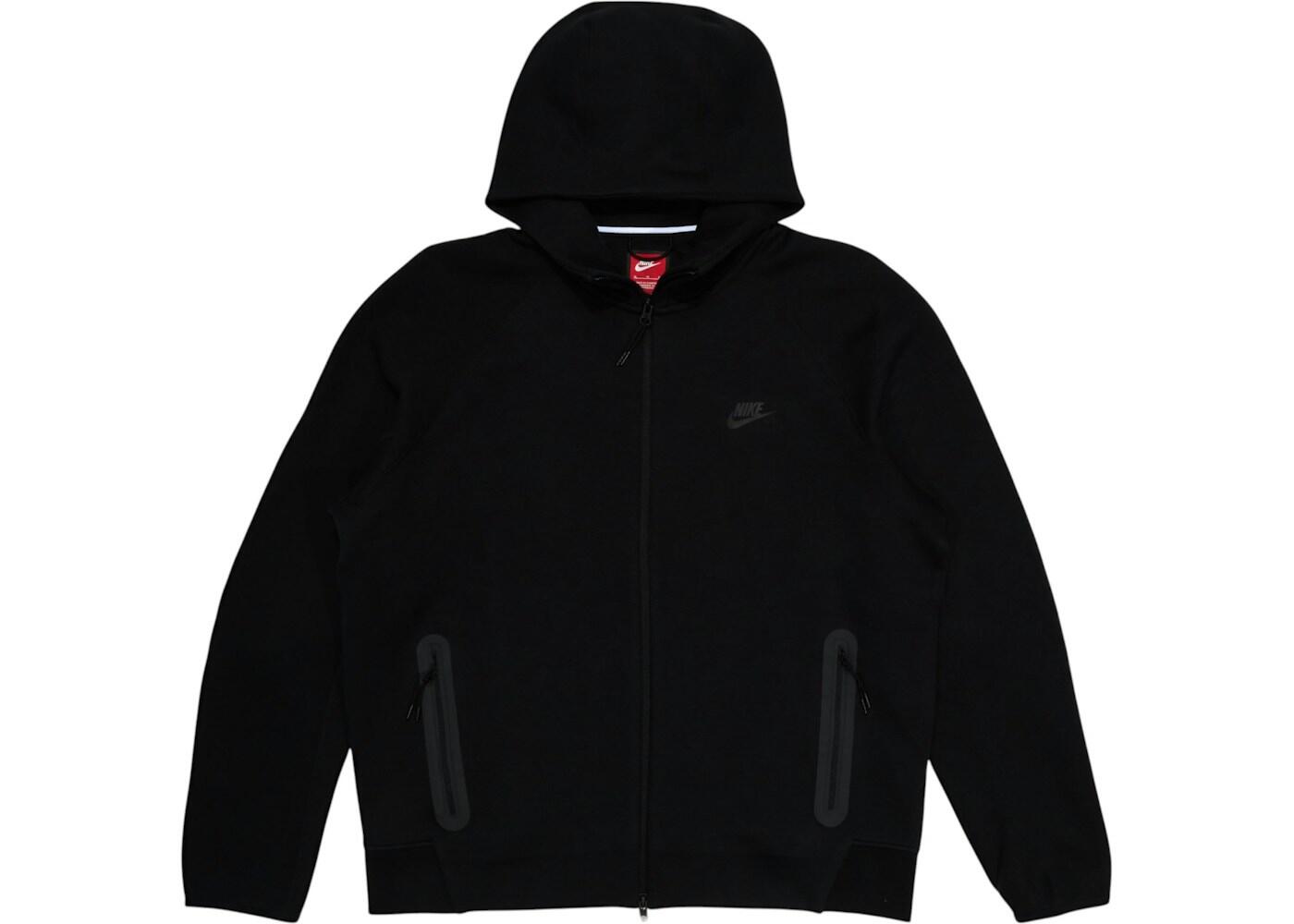 Nike Sportswear Tech Fleece Windrunner Felpa con Cappuccio Full-Zip Nera 2/2