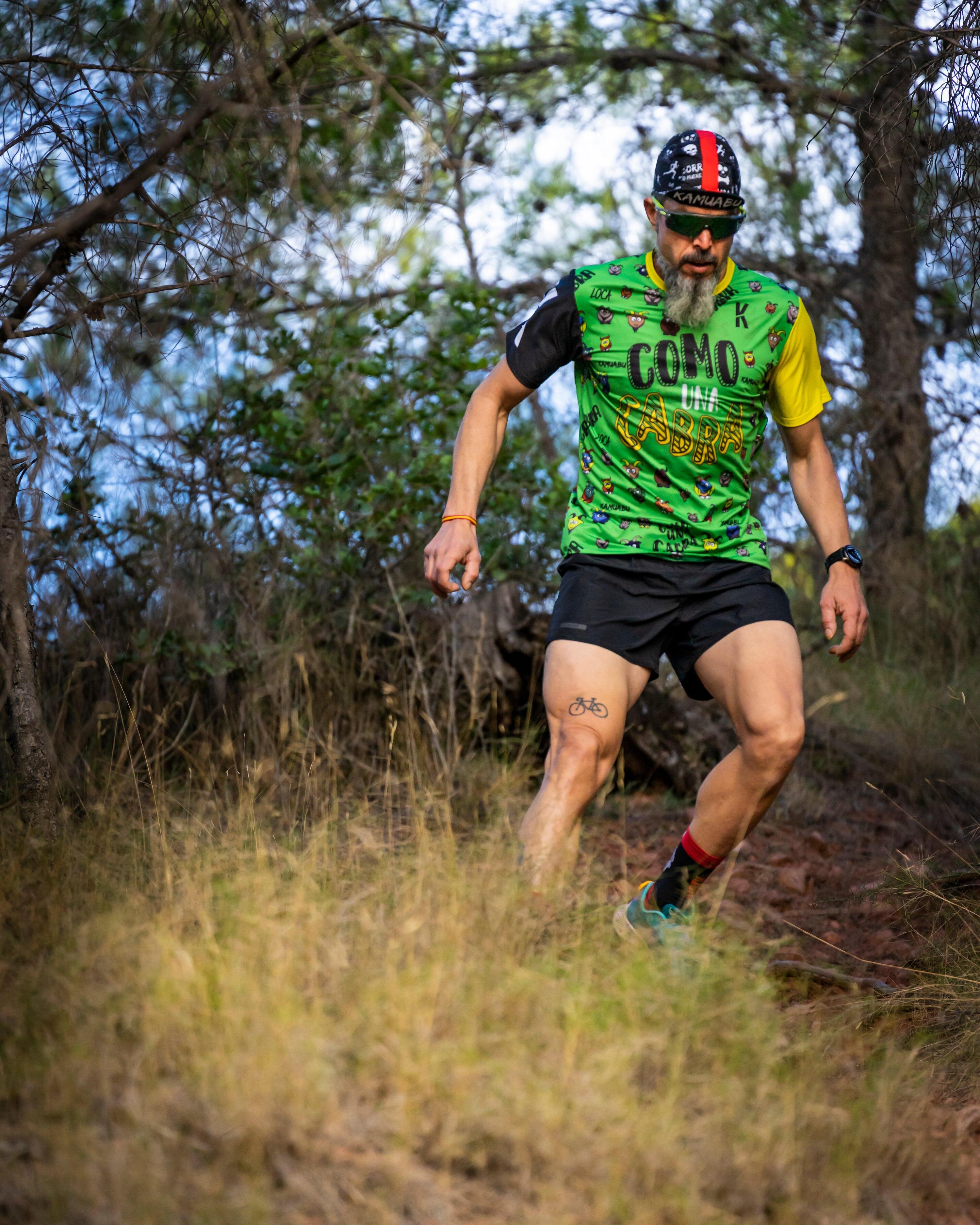 Camiseta Running COMO UNA CABRA - VERDE - Mujer 5/6