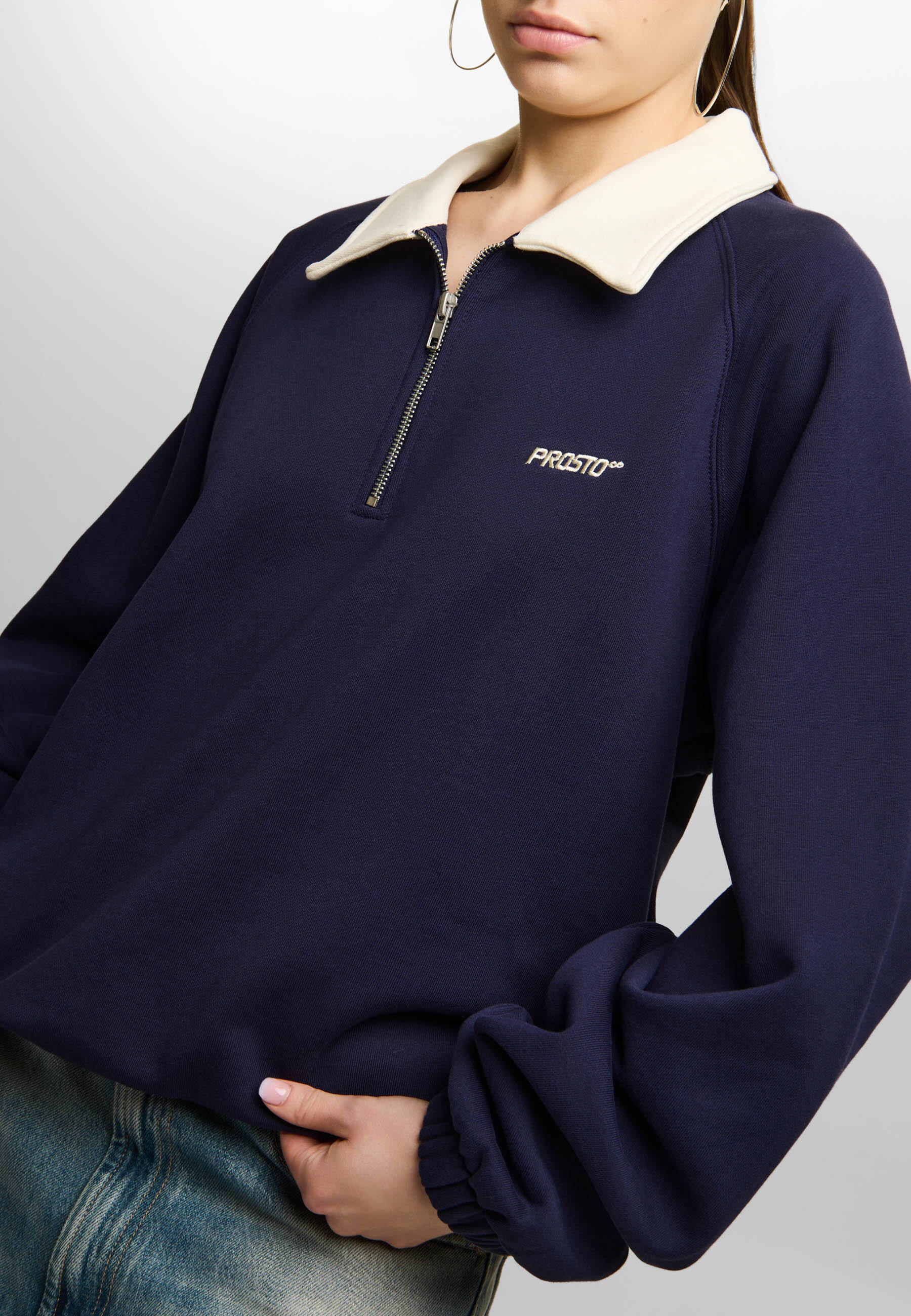 Bluza sportowa damska Prosto Coach bez kaptura 3/6