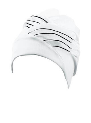 Beco Damen Badekappe Polyester Weiss/Schwarz