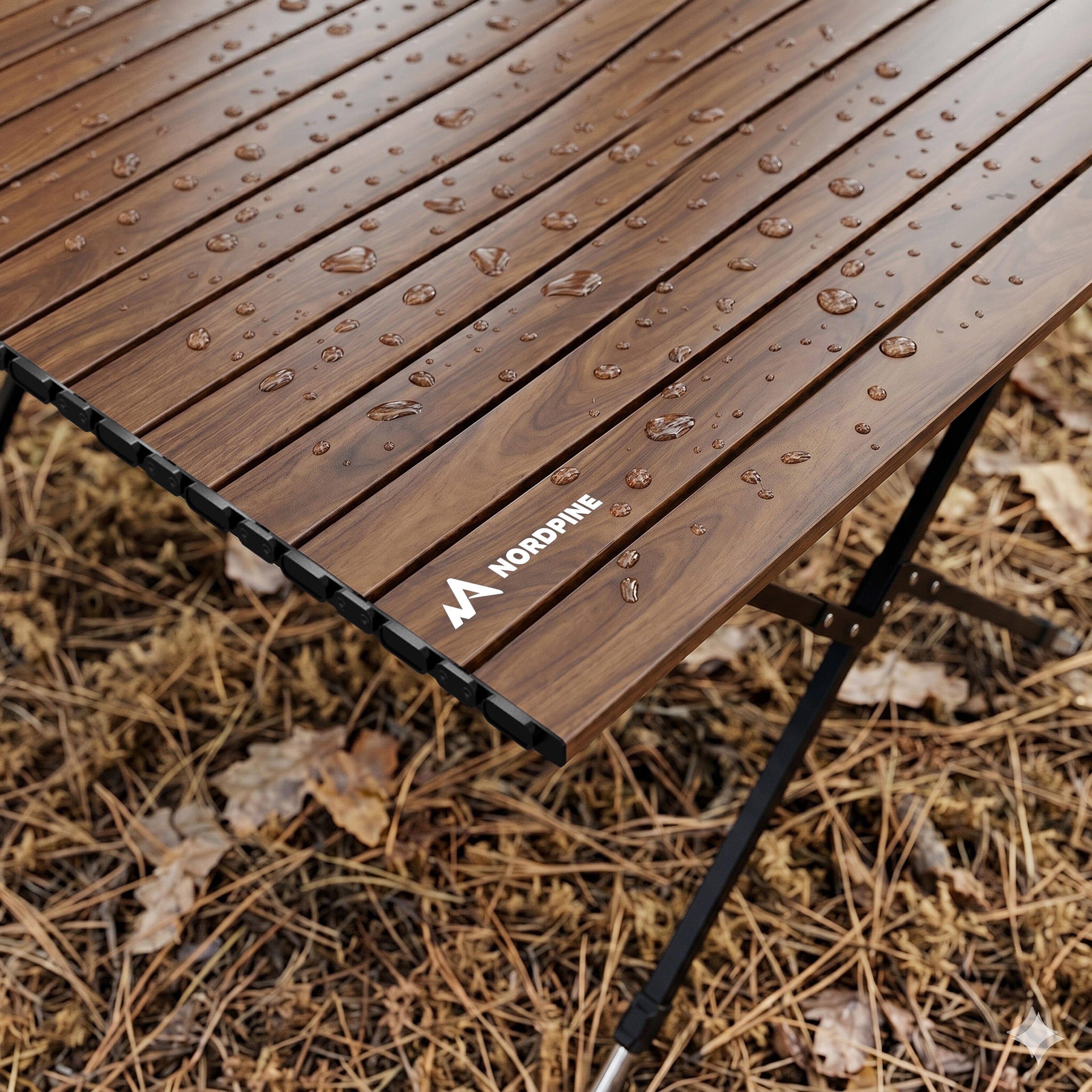 Table de camping pliante et réglable en hauteur en aluminium avec sac 2/7
