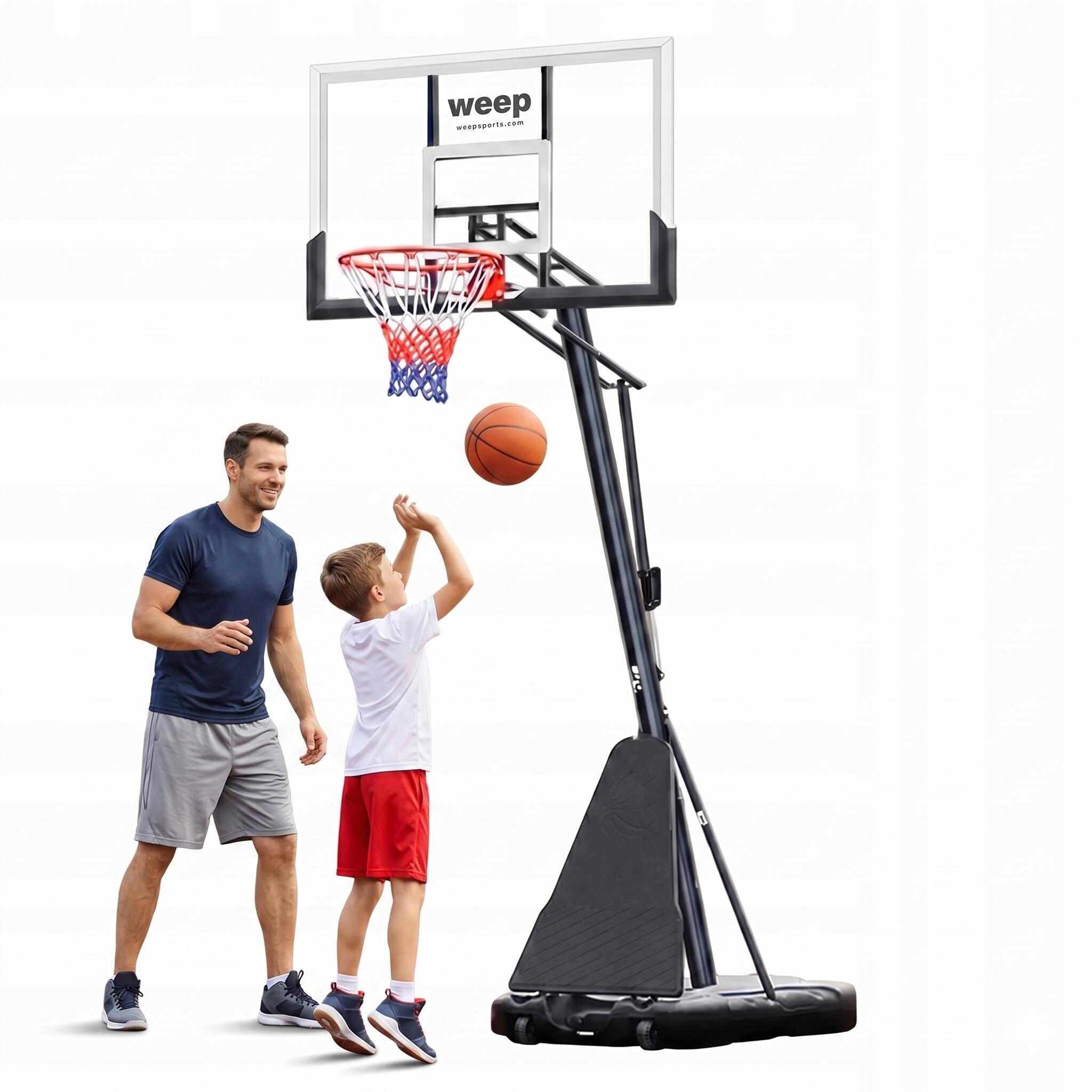 Zestaw Do Koszykówki Kosz Weep M024 Regulowany Rączką 230–305 cm Profesjonalny 1/7