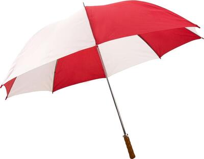 Ombrello da golf grande Impliva 4811 rosso-bianco