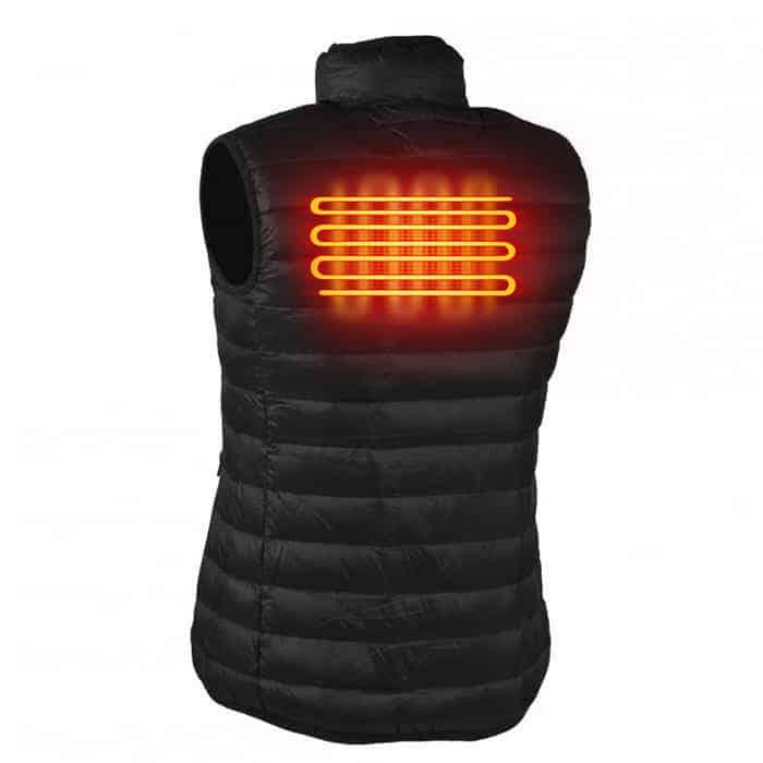 Beheizbare Weste BLACK – MEN – HeatPerformance® 3/4