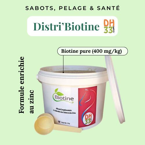 Distri'Biotine - 2 kg - Biotine Chevaux - CMV 3/4