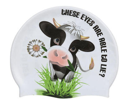 Beco siliconen badmuts met koeienprint